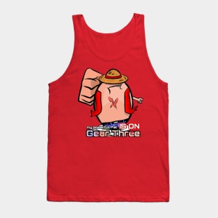 Lucky Egg Wannabe Straw Hat Boy Ver Gear 3 Tank Top